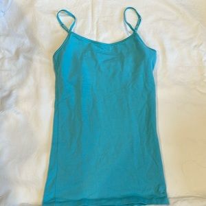 Aeropostale turquoise, spaghetti strap tank, size small